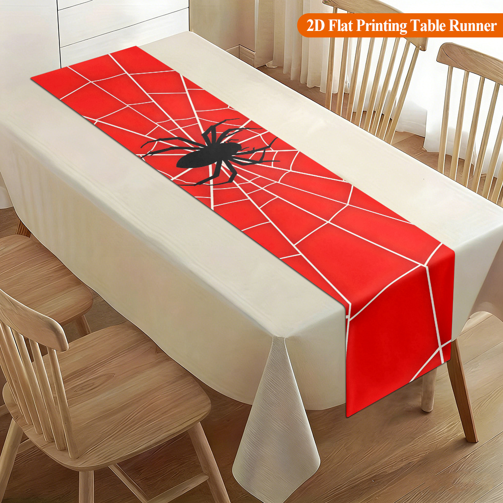 Christmas Table Runner - 1 Buah Jaring Laba-laba dengan Taplak