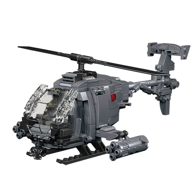 Lego Set Creator - Model Helikopter Tempur AH-6i DIY, Set