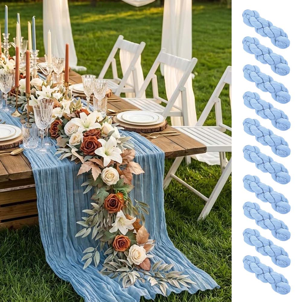 Set 10 Taplak Meja Kain Kasa C - Christmas Table Runner ulasan dan harga