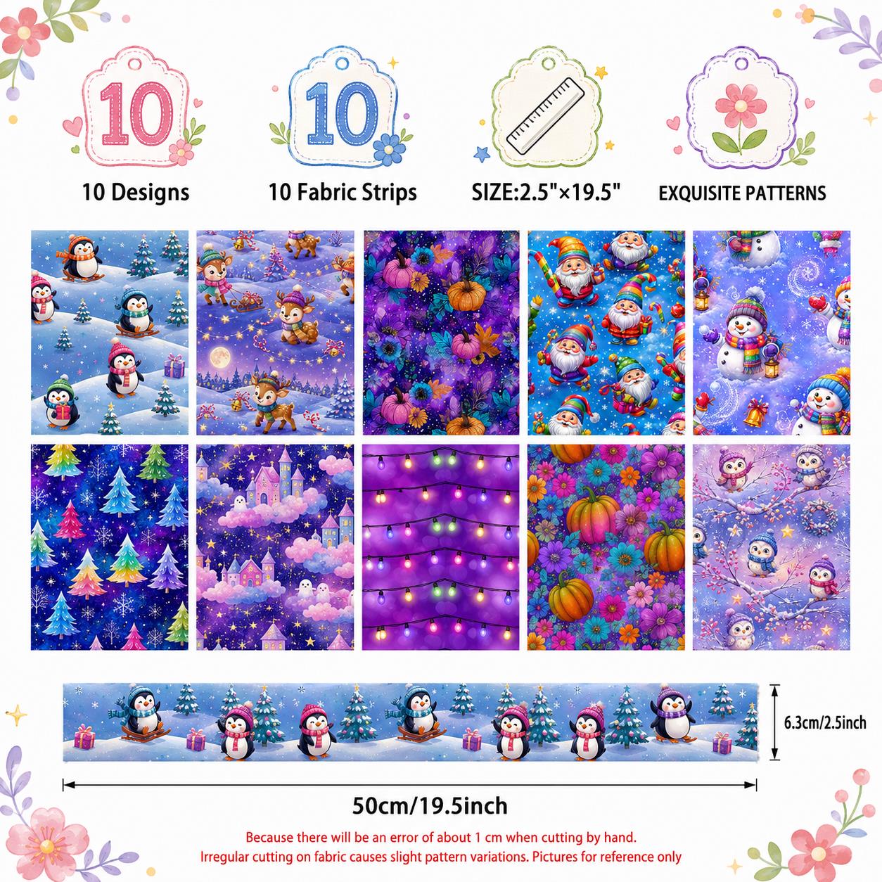 10 Buah Strip Kain Penguin Chr - Christmas Table Runner ulasan dan harga